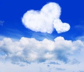 Two hearts. Cloud. Sky. 이미지 (480775280) - 게티이미지뱅크 Two hearts. Cloud. Sky.