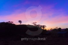 Sunrise over small village in Ethiopia 이미지 (486183594) - 게티이미지뱅크 Sunrise over small village in Ethiopia