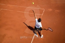 Young man playing tennis 이미지 (489111784) - 게티이미지뱅크 Young man playing tennis