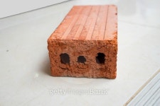 Brown brick on white tile 이미지 (484375856) - 게티이미지뱅크 Brown brick on white tile