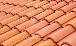 New roof with ceramic tiles 이미지 (481236074) - 게티이미지뱅크 New roof with ceramic tiles