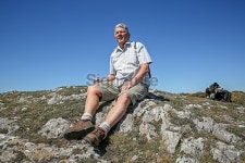 Mature man and his dog hiking in Wales 이미지 (471485716) - 게티이미지뱅크 Mature man and his dog hiking in Wales