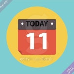 Calendar Icon - vector illustration. Flat design 이미지 (471039682) - 게티이미지뱅크 Calendar Icon - vector illustration.... 