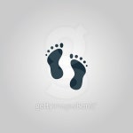 footprint - vector icon 이미지 (477154492) - 게티이미지뱅크 footprint - vector icon