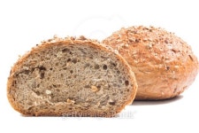 Fresh whole grain bread cut in half 이미지 (488755686) - 게티이미지뱅크 Fresh whole grain bread cut in half