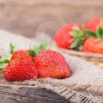 Fresh red strawberries on old wooden background 이미지 (483339464) - 게티이미지뱅크 Fresh red strawberries on old wooden... 