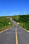 Wind turbines, on top of the hill 이미지 (464447022) - 게티이미지뱅크 Wind turbines, on top of the hill