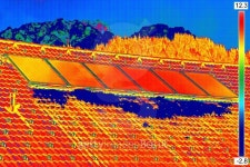 Thermovision image of Photovoltaic Solar Panels 이미지 (492916862) - 게티이미지뱅크 Thermovision image of Photovoltaic Solar... 