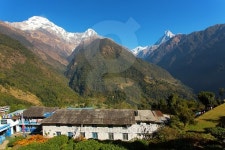 Annapurna I Himalaya Mountains in Nepal 이미지 (472540690) - 게티이미지뱅크 Annapurna I Himalaya Mountains in Nepal