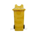 yellow garbage bins isolated white background 이미지 (502451572) - 게티이미지뱅크 yellow garbage bins isolated white background