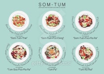 Menu set of papaya salad,Thai Food 이미지 (486676706) - 게티이미지뱅크 Menu set of papaya salad,Thai Food