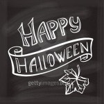 Happy Halloween chalk hand lettering 이미지 (492096178) - 게티이미지뱅크 Happy Halloween chalk hand lettering