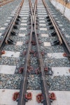 Steel railway tracks on the big station 이미지 (501792318) - 게티이미지뱅크 Steel railway tracks on the big station