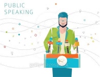 Concept of public speaking 이미지 (483984082) - 게티이미지뱅크 Concept of public speaking