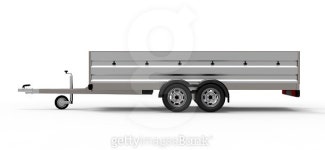 car trailer isolated on white 이미지 (474051382) - 게티이미지뱅크 car trailer isolated on white