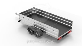 car trailer isolated on white 이미지 (474051386) - 게티이미지뱅크 car trailer isolated on white
