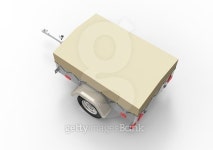 car trailer isolate on a white back ground 이미지 (476859614) - 게티이미지뱅크 car trailer isolate on a white back ground