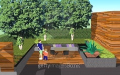 3D small space in the garden 이미지 (466051250) - 게티이미지뱅크 3D small space in the garden