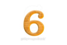 Number 6 golden teak wood 이미지 (501979102) - 게티이미지뱅크 Number 6 golden teak wood