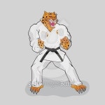Martial arts fighter leopard in the white gi 이미지 (487496016) - 게티이미지뱅크 Martial arts fighter leopard in the white gi