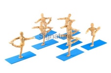 wooden mannequin and pose of yoga/ pilates in group 이미지 (537953223) - 게티이미지뱅크 wooden mannequin and pose of yoga... 