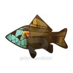 stained glass mosaic  gold bright colorful marine fish 이미지 (486138426) - 게티이미지뱅크 stained glass mosaic  gold bright... 