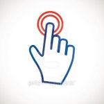 Click hand icon 이미지 (477904904) - 게티이미지뱅크 Click hand icon