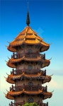 Pagoda on blue sky 이미지 (497002942) - 게티이미지뱅크 Pagoda on blue sky
