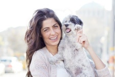 beautiful  woman hugging her dog on the street 이미지 (470084396) - 게티이미지뱅크 beautiful  woman hugging her dog on the street