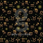 Seamless background with zodiac symbols 이미지 (495558878) - 게티이미지뱅크 Seamless background with zodiac symbols