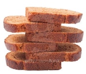 wheat brown bread slices on white background 이미지 (500214236) - 게티이미지뱅크 wheat brown bread slices on white background