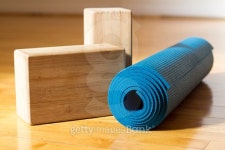 Yoga Mat and Blocks - Yoga Accessories in Studio 이미지 (466727902) - 게티이미지뱅크 Yoga Mat and Blocks - Yoga Accessories in... 