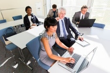 Business people in education room talking about their problems 이미지 (467668972) - 게티이미지뱅크 Business people in... 