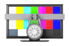 Television with Test Pattern and Padlock 이미지 (490921626) - 게티이미지뱅크 Television with Test Pattern and Padlock