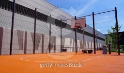 Basketball court outdoor public 이미지 (473486298) - 게티이미지뱅크 Basketball court outdoor public