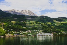 View of village Ulvik, Norway 이미지 (479937096) - 게티이미지뱅크 View of village Ulvik, Norway