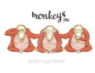 cartoon Three monkeys - see, hear, speak no evil 이미지 (491525546) - 게티이미지뱅크 cartoon Three monkeys - see, hear, speak... 