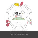 Cow and farm products . 이미지 (486881194) - 게티이미지뱅크 Cow and farm products .