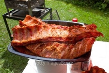 barbecue, spare ribs, flames grilling  on the bbq 이미지 (464538682) - 게티이미지뱅크 barbecue, spare ribs, flames grilling... 