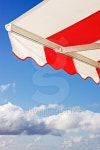 Awning over bright blue sky 이미지 (491075592) - 게티이미지뱅크 Awning over bright blue sky