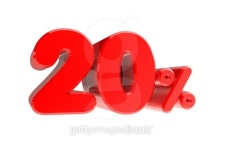 20 percent 3d rendering on white background 이미지 (492106722) - 게티이미지뱅크 20 percent 3d rendering on white background