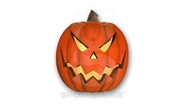 Halloween Jack Olantern on white background 이미지 (532667899) - 게티이미지뱅크 Halloween Jack Olantern on white background