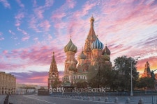 Moscow,Russia,Red square,view of St. Basils Cathedral 이미지... 게티이미지뱅크 Moscow,Russia,Red square,view of St. Basils... 
