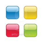 Set of square rounded web buttons with outlines border 이미지 (493208794) - 게티이미지뱅크 Set of square rounded web buttons... 