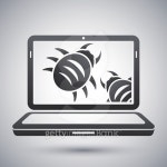 Laptop is infected by malware 이미지 (502047314) - 게티이미지뱅크 Laptop is infected by malware