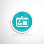 Badge ID icon vector business id badge personal name avatar 이미지 (482052884) - 게티이미지뱅크 Badge ID icon vector... 