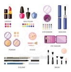 Beauty store, shop 이미지 (494278224) - 게티이미지뱅크 Set woman cosmetics, flat, makeup. Beauty store, shop