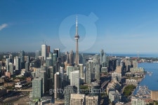 Downtown Toronto  from the air 이미지 (479070860) - 게티이미지뱅크 Downtown Toronto  from the air