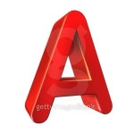 Red 3d letter A isolated white background 이미지 (483056248) - 게티이미지뱅크 Red 3d letter A isolated white background