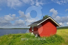 Finnish sauna on shore of blue lake 이미지 (488878964) - 게티이미지뱅크 Finnish sauna on shore of blue lake